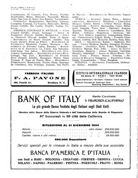 Rivista d'Italia e d'America rassegna mensile illustrata per la valorizzazione degli italiani all'estero ...