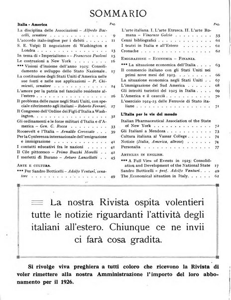 Rivista d'Italia e d'America rassegna mensile illustrata per la valorizzazione degli italiani all'estero ...