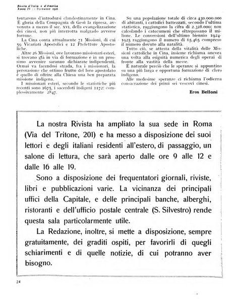 Rivista d'Italia e d'America rassegna mensile illustrata per la valorizzazione degli italiani all'estero ...