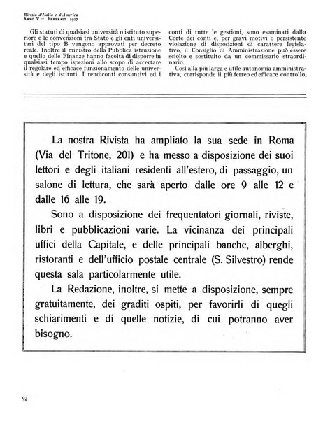 Rivista d'Italia e d'America rassegna mensile illustrata per la valorizzazione degli italiani all'estero ...