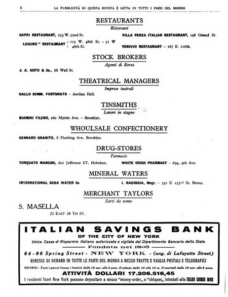 Rivista d'Italia e d'America rassegna mensile illustrata per la valorizzazione degli italiani all'estero ...