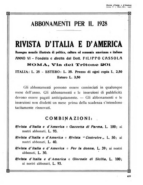 Rivista d'Italia e d'America rassegna mensile illustrata per la valorizzazione degli italiani all'estero ...