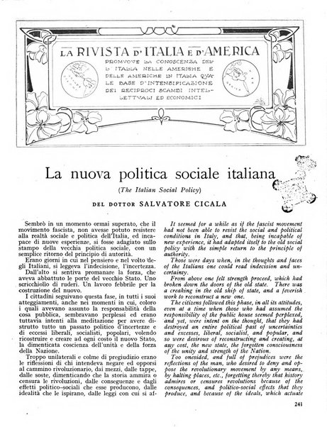 Rivista d'Italia e d'America rassegna mensile illustrata per la valorizzazione degli italiani all'estero ...