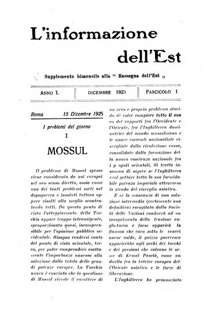 La rassegna dell'Est