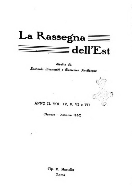 La rassegna dell'Est