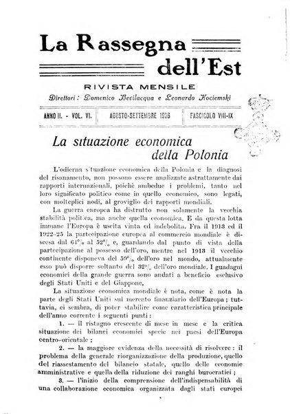 La rassegna dell'Est