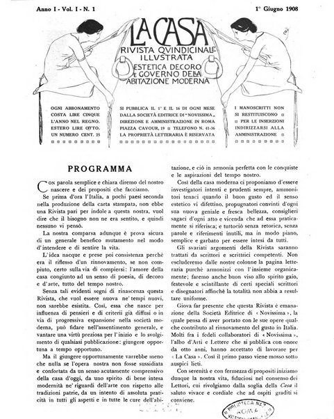 La casa rivista quindicinale illustrata