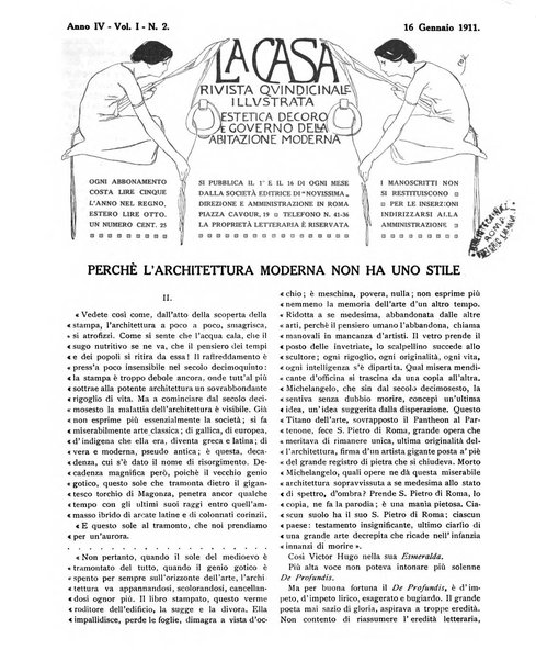 La casa rivista quindicinale illustrata