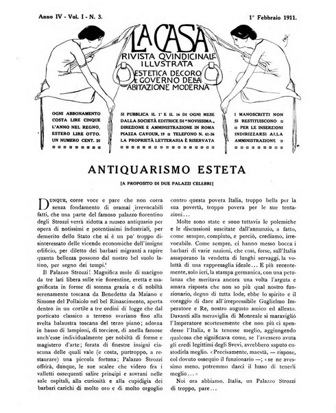 La casa rivista quindicinale illustrata