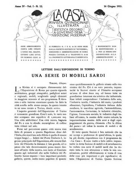 La casa rivista quindicinale illustrata