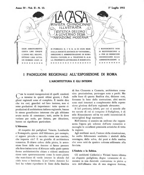 La casa rivista quindicinale illustrata