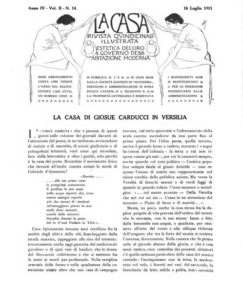 La casa rivista quindicinale illustrata