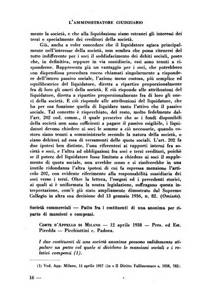 L'amministratore giudiziario