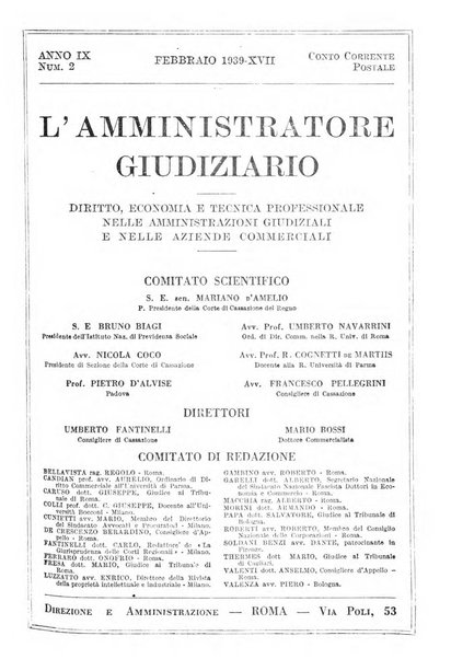 L'amministratore giudiziario