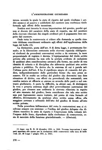 L'amministratore giudiziario