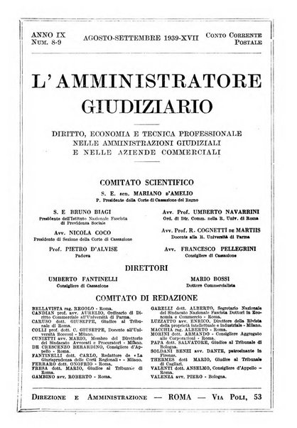 L'amministratore giudiziario