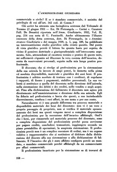 L'amministratore giudiziario