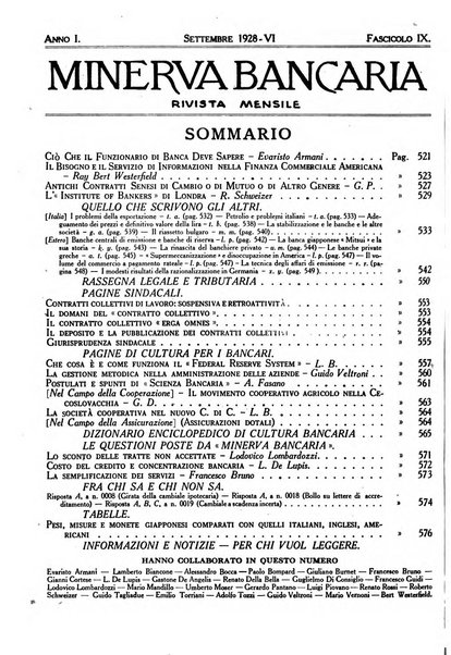 Minerva bancaria rivista mensile