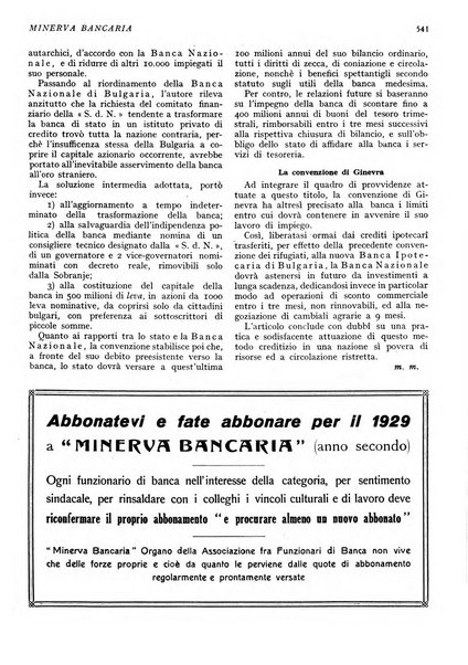 Minerva bancaria rivista mensile