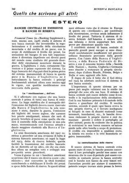 Minerva bancaria rivista mensile