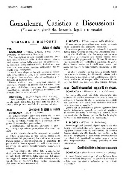 Minerva bancaria rivista mensile