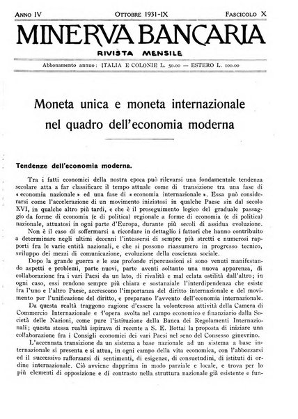 Minerva bancaria rivista mensile