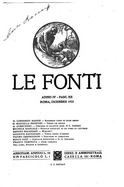 Le fonti