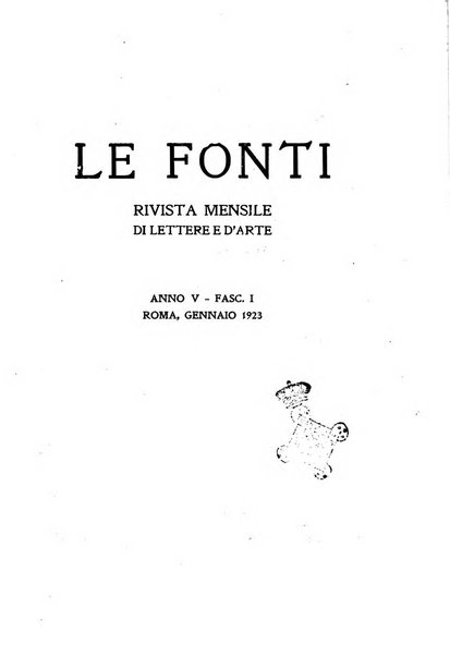 Le fonti