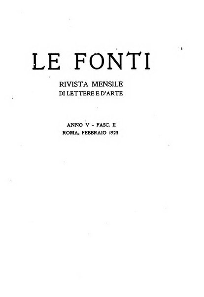 Le fonti