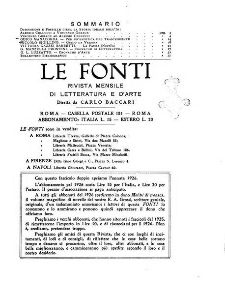 Le fonti