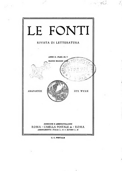 Le fonti