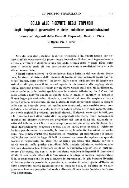 Il diritto finanziario rivista quindicinale di dottrina e giurisprudenza in materia d'imposte dirette e tasse sugli affari