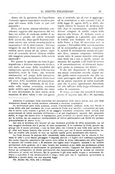 Il diritto finanziario rivista quindicinale di dottrina e giurisprudenza in materia d'imposte dirette e tasse sugli affari