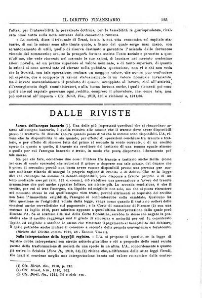 Il diritto finanziario rivista quindicinale di dottrina e giurisprudenza in materia d'imposte dirette e tasse sugli affari