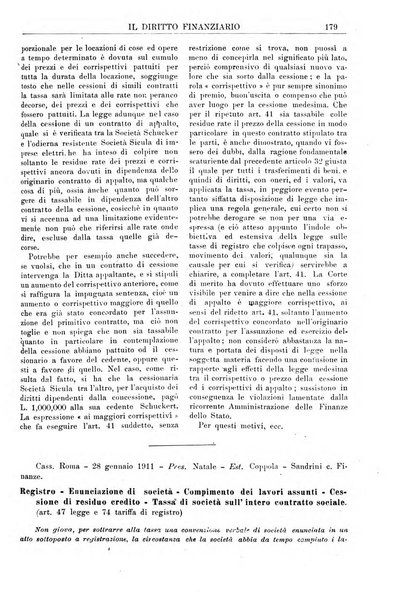 Il diritto finanziario rivista quindicinale di dottrina e giurisprudenza in materia d'imposte dirette e tasse sugli affari