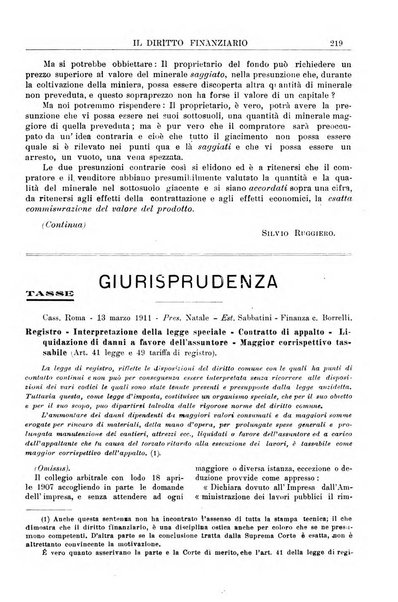 Il diritto finanziario rivista quindicinale di dottrina e giurisprudenza in materia d'imposte dirette e tasse sugli affari