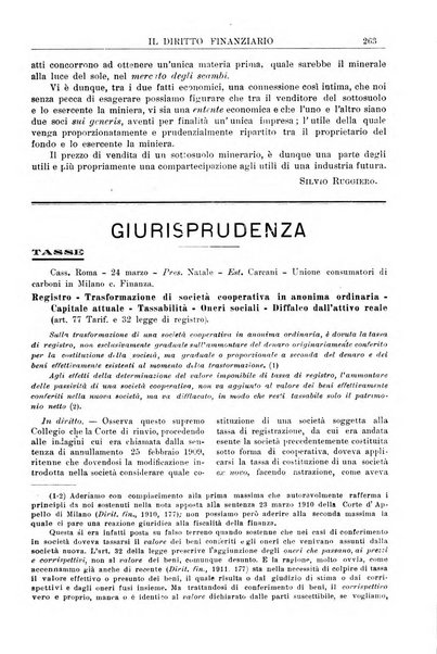 Il diritto finanziario rivista quindicinale di dottrina e giurisprudenza in materia d'imposte dirette e tasse sugli affari