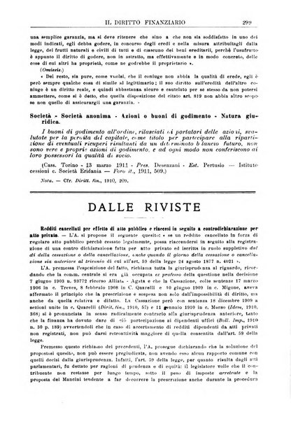 Il diritto finanziario rivista quindicinale di dottrina e giurisprudenza in materia d'imposte dirette e tasse sugli affari