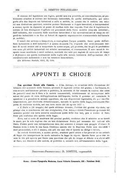 Il diritto finanziario rivista quindicinale di dottrina e giurisprudenza in materia d'imposte dirette e tasse sugli affari