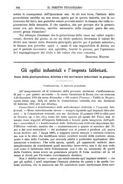 Il diritto finanziario rivista quindicinale di dottrina e giurisprudenza in materia d'imposte dirette e tasse sugli affari