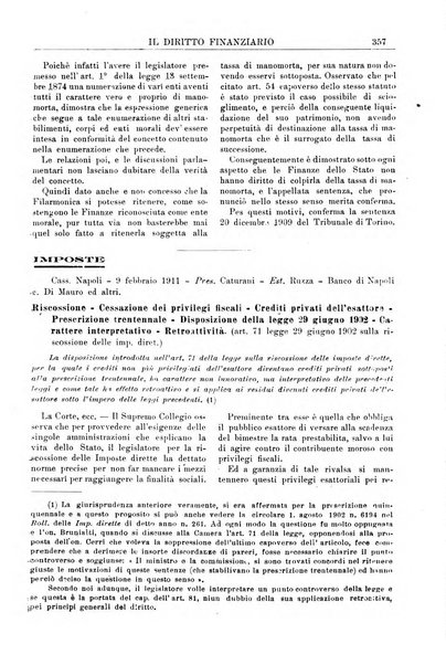 Il diritto finanziario rivista quindicinale di dottrina e giurisprudenza in materia d'imposte dirette e tasse sugli affari