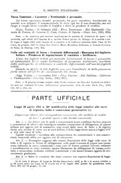 Il diritto finanziario rivista quindicinale di dottrina e giurisprudenza in materia d'imposte dirette e tasse sugli affari