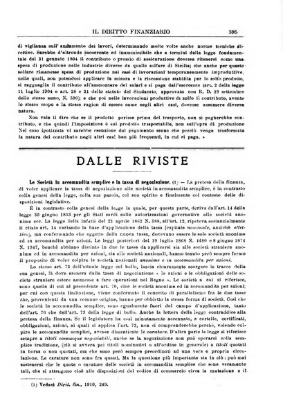 Il diritto finanziario rivista quindicinale di dottrina e giurisprudenza in materia d'imposte dirette e tasse sugli affari