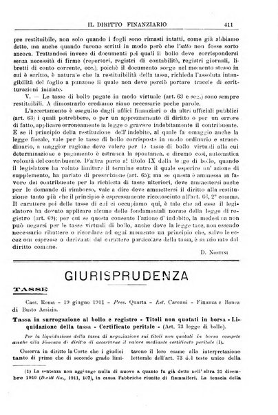 Il diritto finanziario rivista quindicinale di dottrina e giurisprudenza in materia d'imposte dirette e tasse sugli affari