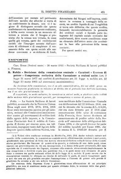 Il diritto finanziario rivista quindicinale di dottrina e giurisprudenza in materia d'imposte dirette e tasse sugli affari