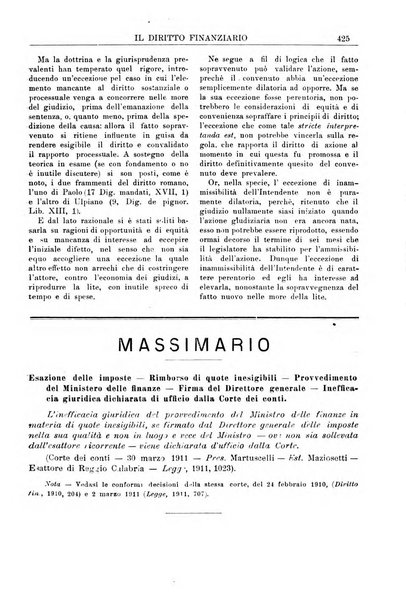 Il diritto finanziario rivista quindicinale di dottrina e giurisprudenza in materia d'imposte dirette e tasse sugli affari