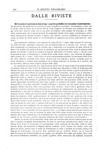 Il diritto finanziario rivista quindicinale di dottrina e giurisprudenza in materia d'imposte dirette e tasse sugli affari