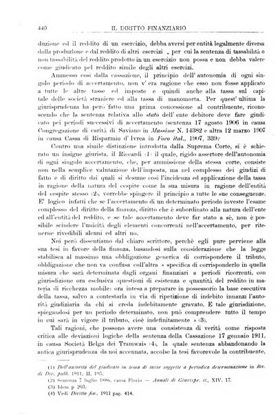 Il diritto finanziario rivista quindicinale di dottrina e giurisprudenza in materia d'imposte dirette e tasse sugli affari