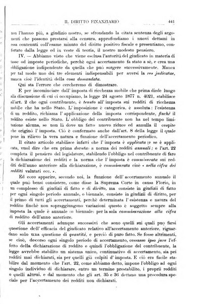 Il diritto finanziario rivista quindicinale di dottrina e giurisprudenza in materia d'imposte dirette e tasse sugli affari