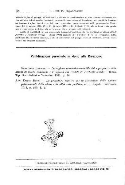 Il diritto finanziario rivista quindicinale di dottrina e giurisprudenza in materia d'imposte dirette e tasse sugli affari